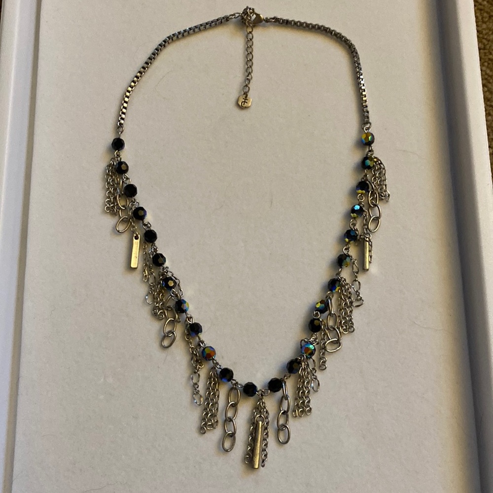 Touchstone Crystal Fringe Collar Necklace